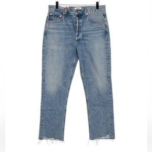 Agolde High Rise Straight Leg Jeans
